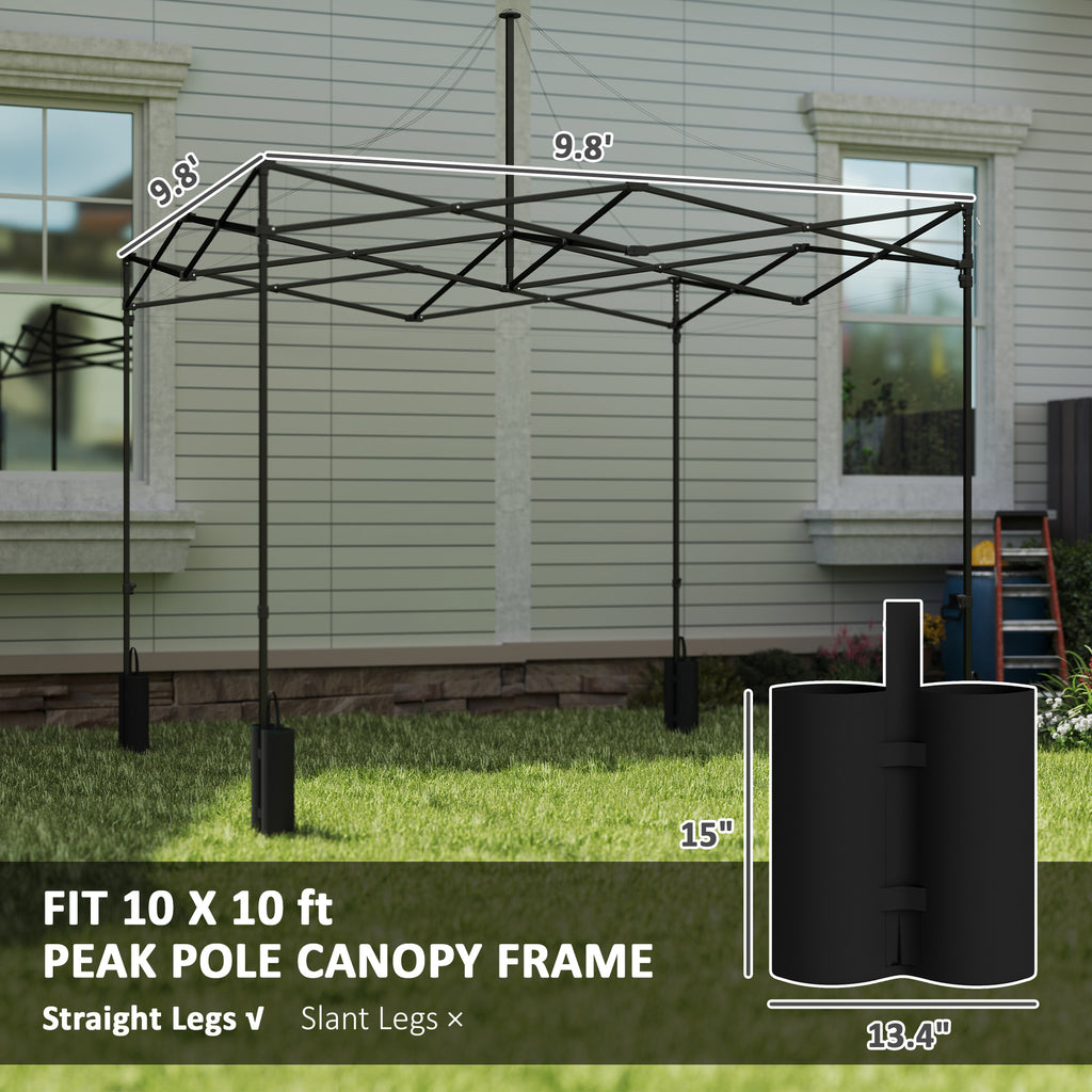 10 x 10 Canopée de remplacement Top pour Pop Up Canopy Tente avec 4 sacs de sable