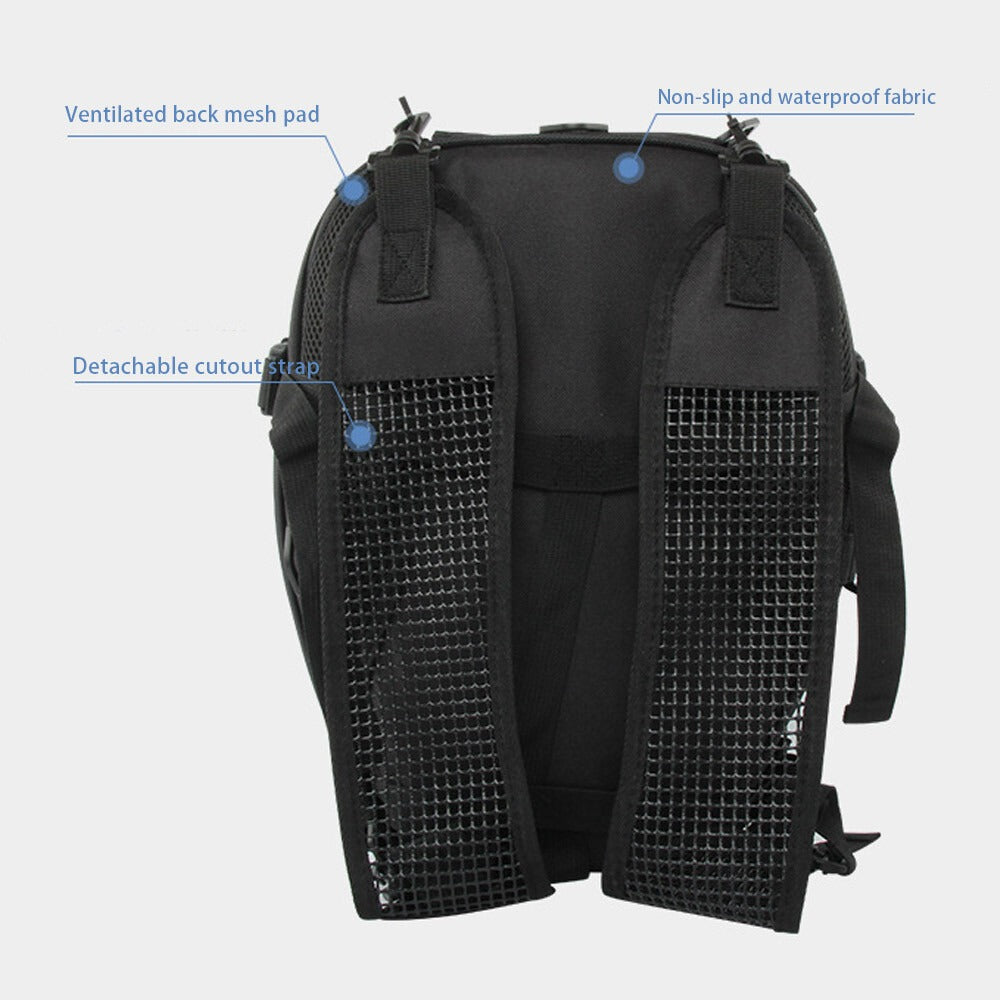 Siège arrière de moto Tail Bag Bagage de moto Sac à dos de rangement de casque gris