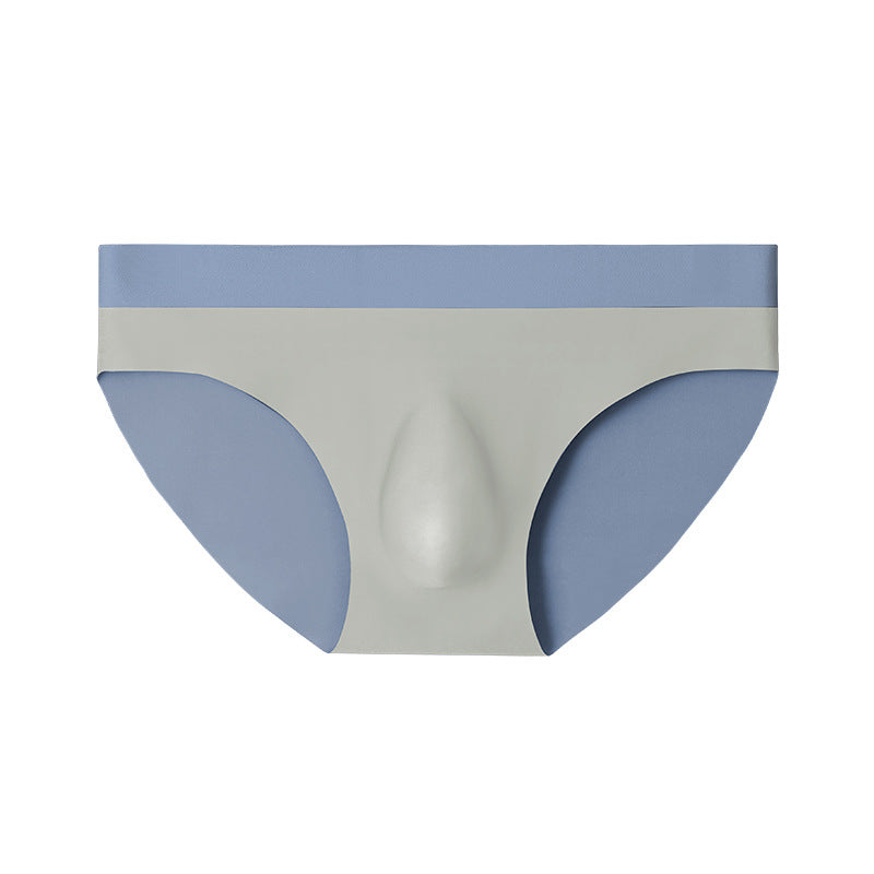 Men's Ice Silk Seamless Color Matching Sport Shorts