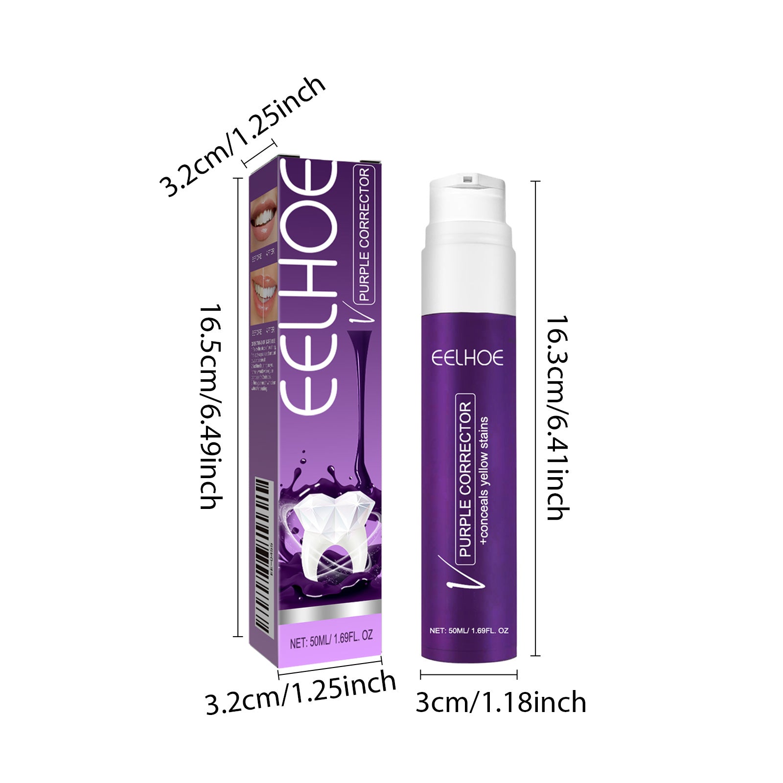 V34 Purple Dentifrice 50ml 1 boîte