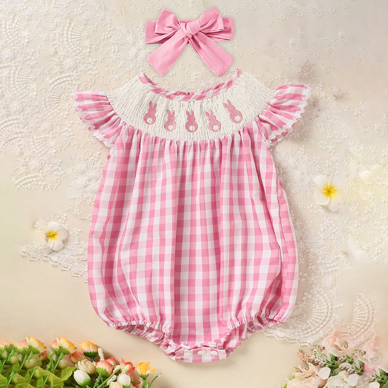 Cute Baby Girl Bunny Romper Set