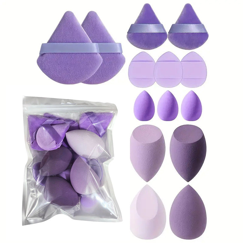 Ensemble d'oeufs de maquillage à éponge ultra-soft 14 pièces