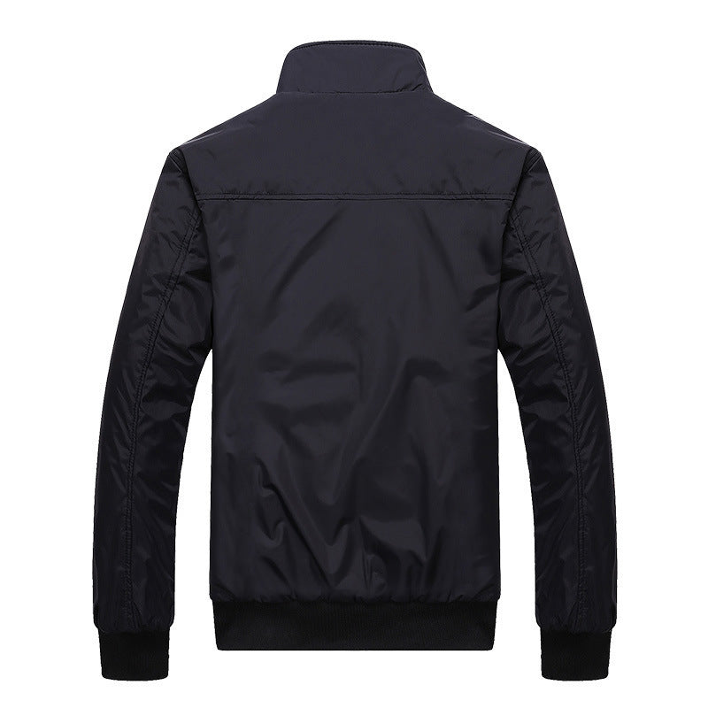 Manteau casual homme de style coréen avec un collier stand-up