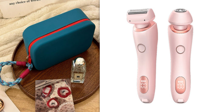 2 En 1 Epilateur Épilatateur USB Comprimeur Rechargeable Femmes Corps Razor Face Jambe Armpit Bik