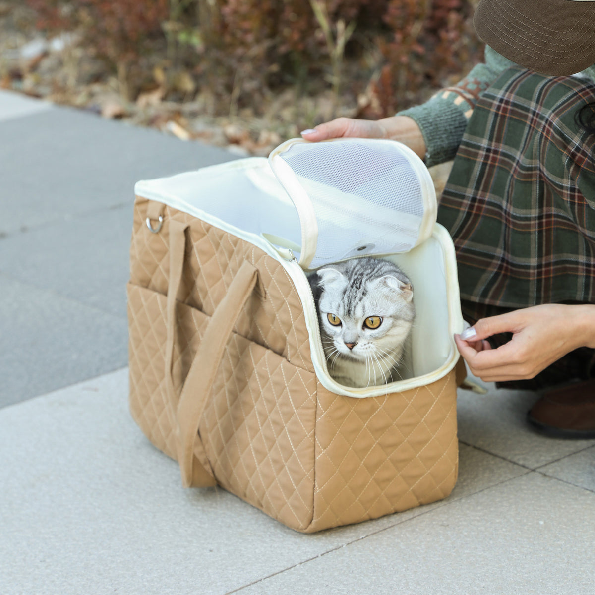 Porte-chat Portable porte-épaules et portatif
