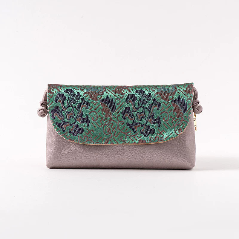 Sac croisé en soie en style chinois