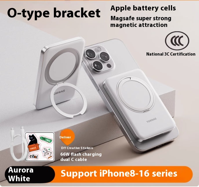 Banque de puissance de chargeur sans fil MagSafe à aspiration magnétique de grande capacité
