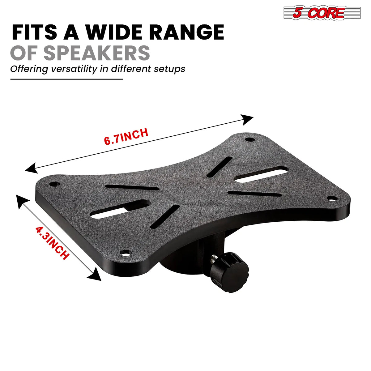 5 Core Speaker Stand Pair Hauteur réglable 3Ft PA DJ Tripod Studio Monitor Stands Heavy D