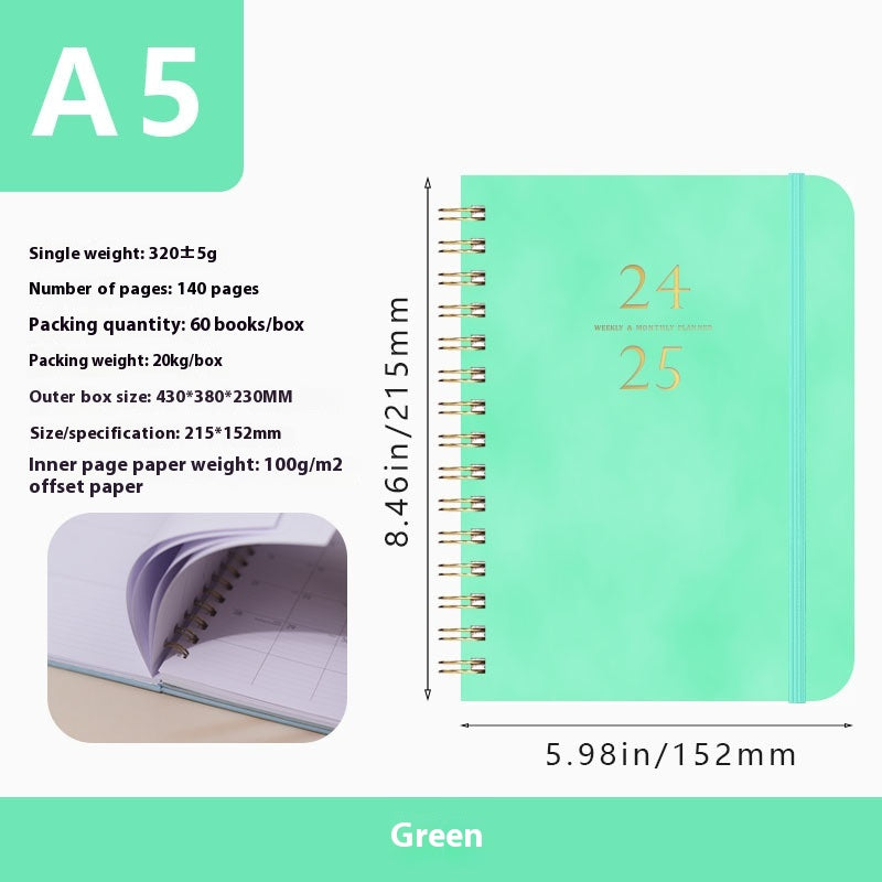 Carnet de notes en métal portable en cuir