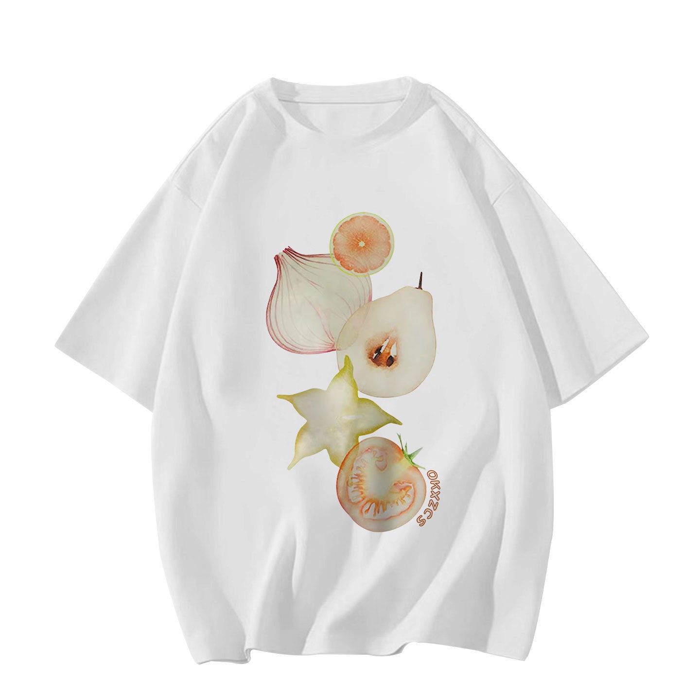 Style de rue Designer-inspiration Niche Surdimensionné demi-vêtement Top