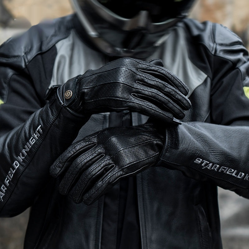Gants de moto Cuir Chamois pour hommes et femmes