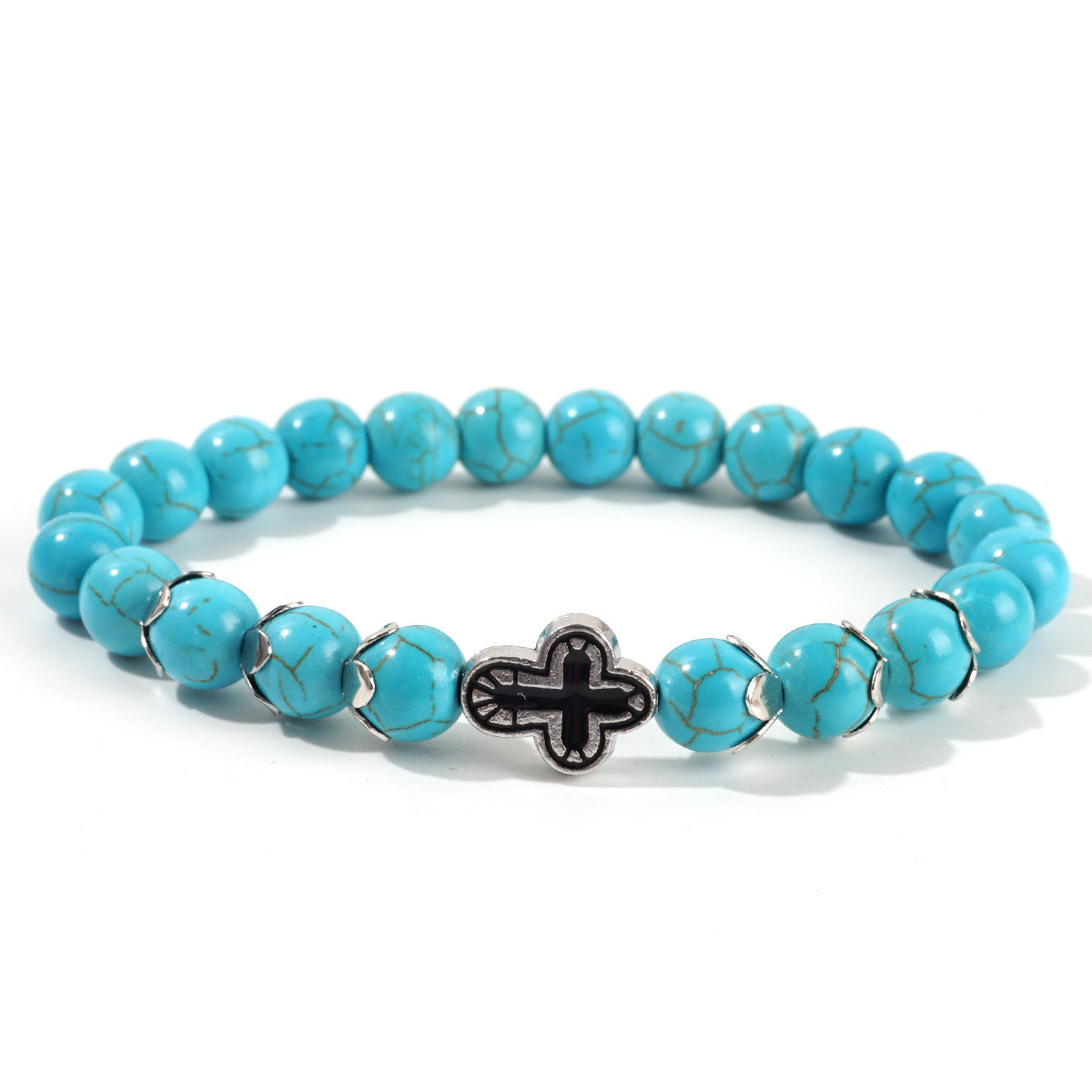 Bracelet Tourquoise Rond de 8mm