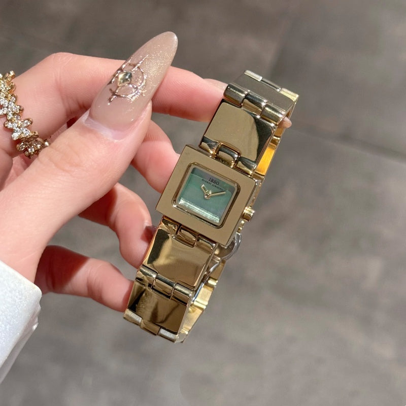 Petite montre carrée légère de luxe Niche mode Minimalis pour les femmes