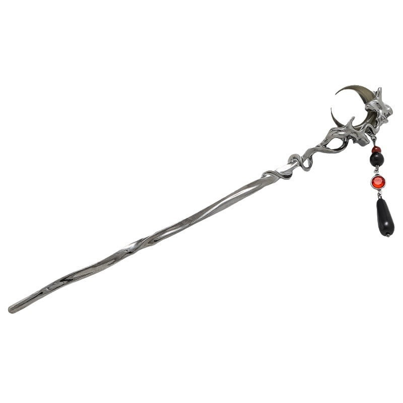 Style ancien Danceling Ornament Tassel Moon épingle à cheveux