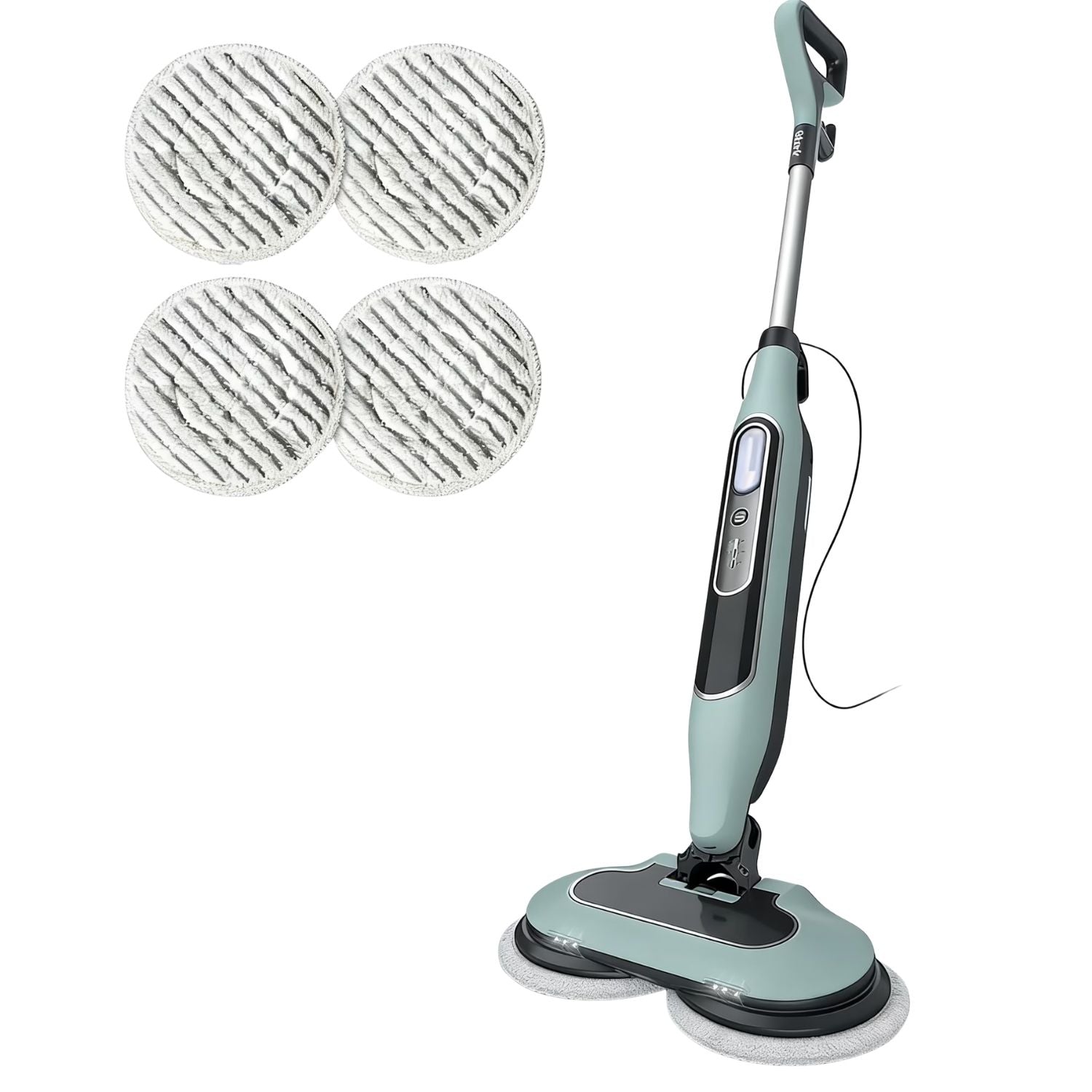 Mop de vapeur de sol dur double tête