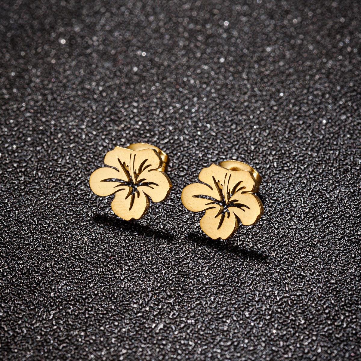 Boucles d'oreilles mode et élégantes en acier inoxydable