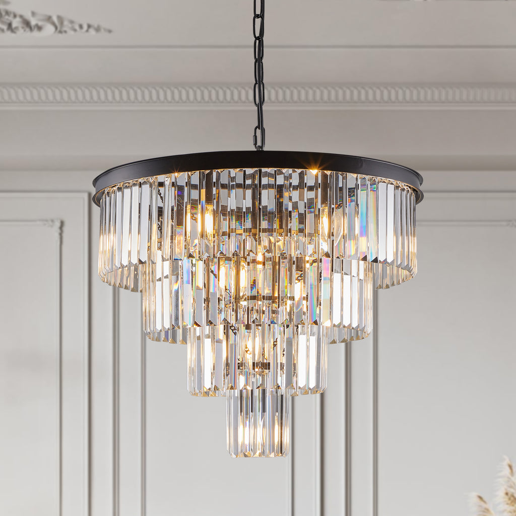 (Même que W1340P188542/L5007-600-B) 24" Cristal contemporain Moderne Chandeliers Cristal Cei