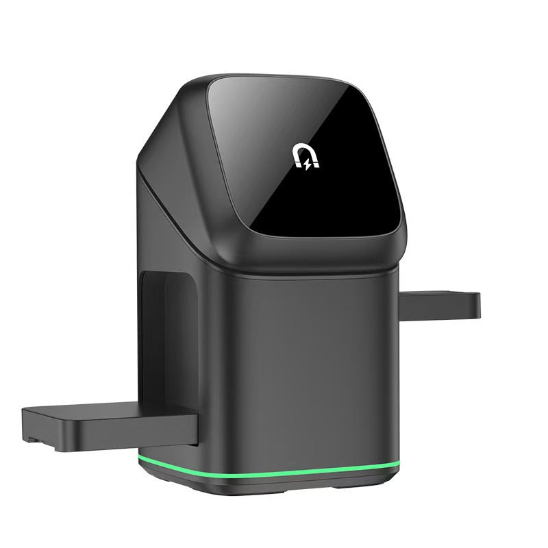 Touche de chargeur sans fil magnétique trois en un