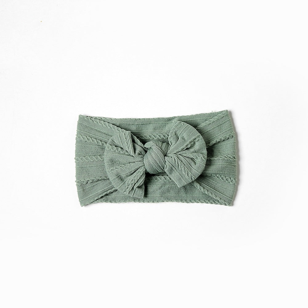 Accessoires pour cheveux bébé Tête élastique Bande passante Edge Nylon Bow Bandeau pour enfants