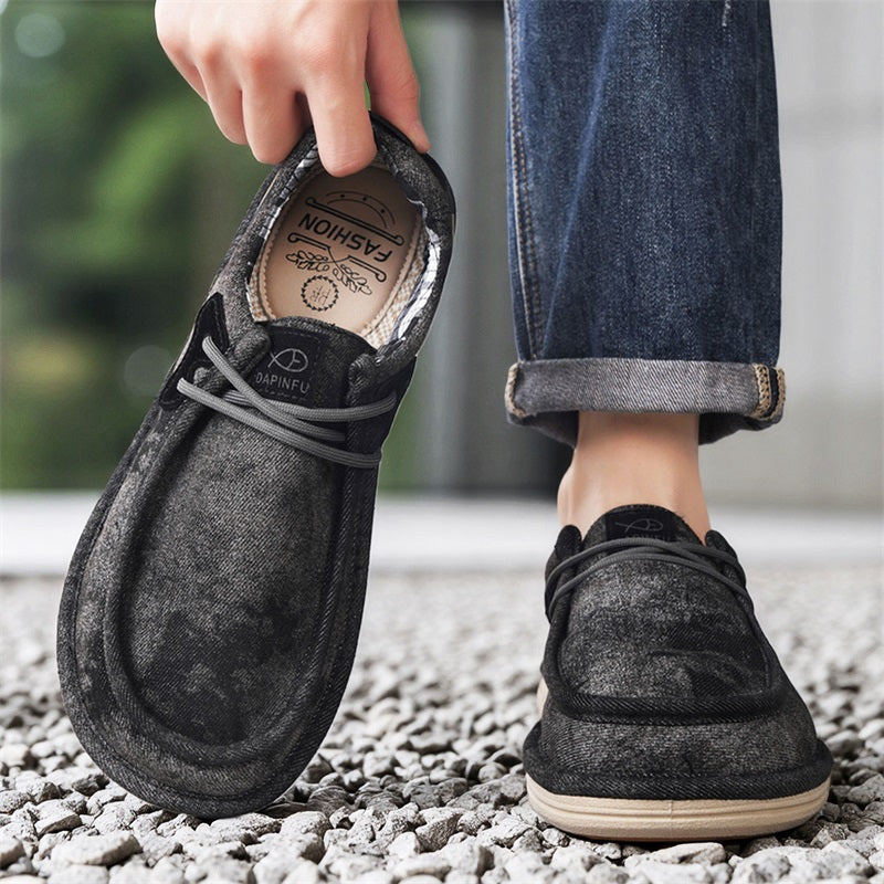 Men's breathable canvas shoes