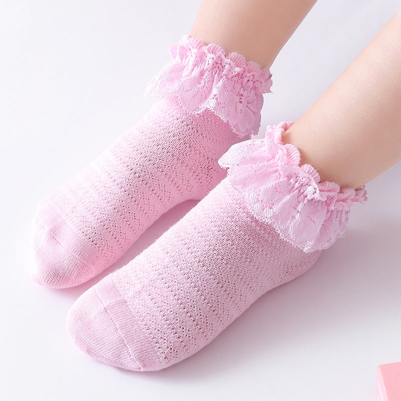 Été Filles Chaussettes en dentelle Chaussettes en dentelle