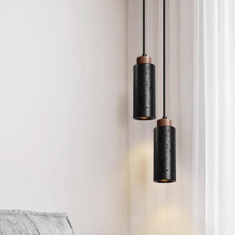 Wabi Sabi Style jaune Cave Stone Bedside Mini Pendentif lampe