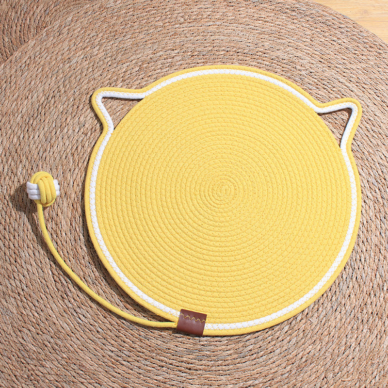 Pad à égratignures pour chats d'intérieur Kitten Round Cat Scratcher Pad