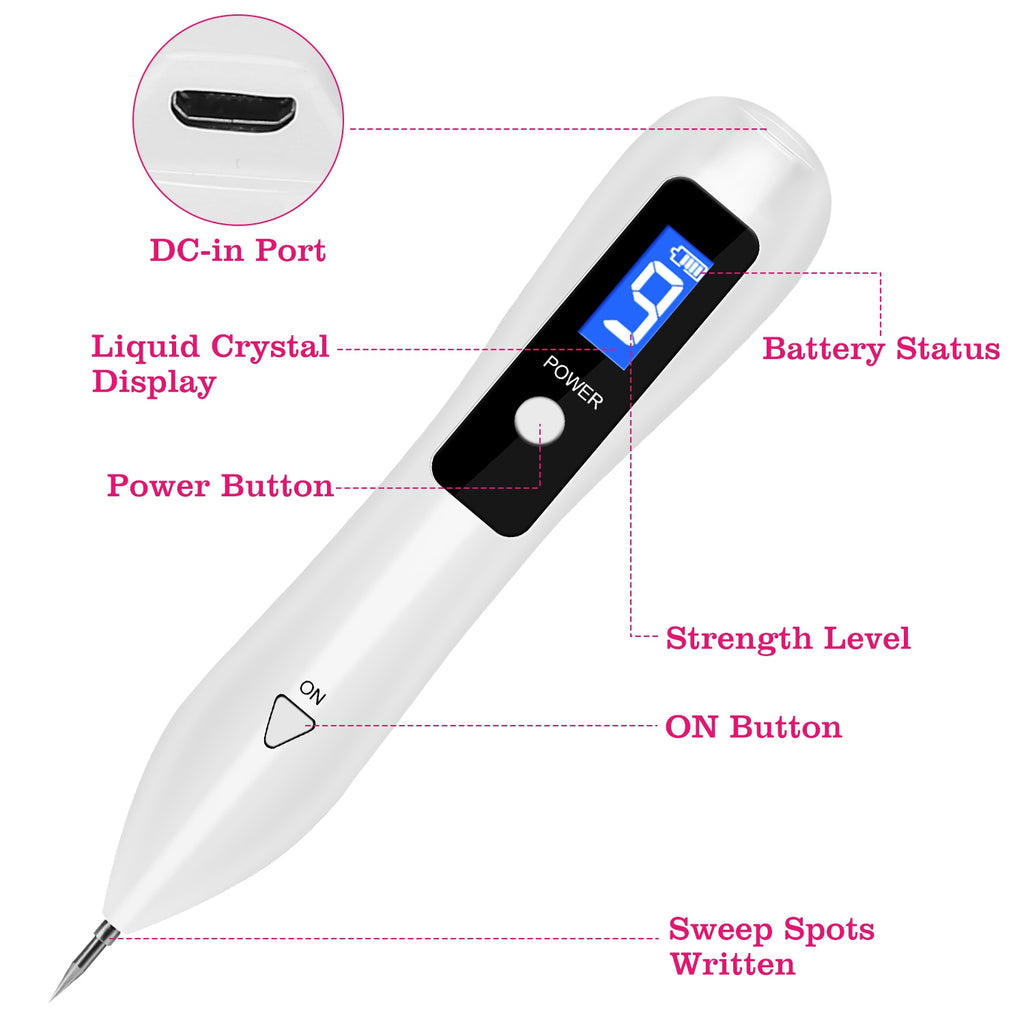 1Pc Skin Tag Kit de réparation Portable équipement de beauté multi-niveau avec usage à domicile USB charge