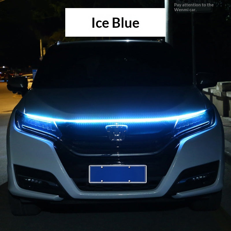 Highlight Start Up Scan Daytime Running Lights For Cars Dynamic LED Hood Light Bar