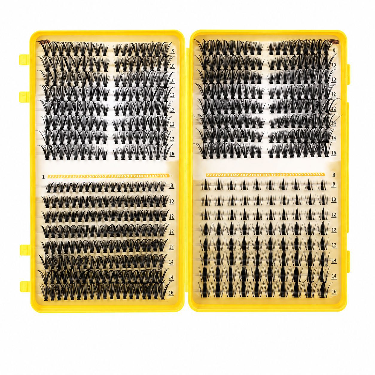 528-Cluster High-Volume Lash Book bricolage cluster naturel faux cils