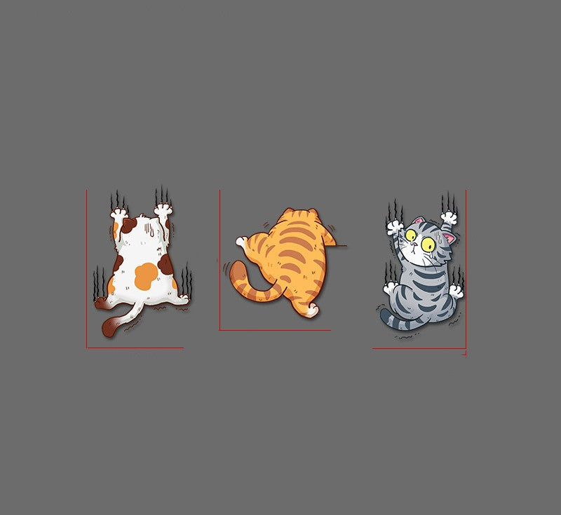 Sticker de voiture de chat à gratter Corps à gratter