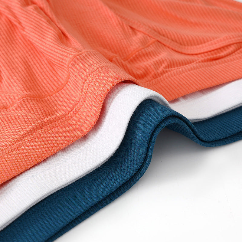 Briefs hommes Convex Low Waist Briefs Respirant Sexy Jeune Sous-vêtements Couleur solide Loose Pan