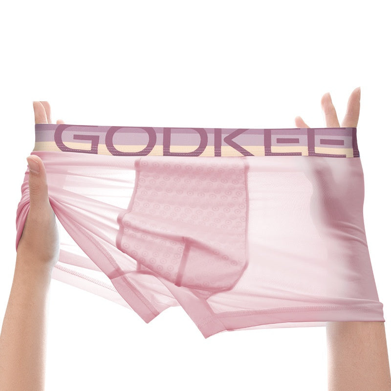 Hommes Cool confortable et respirant Ice-Silk Sous-vêtements pour l'été