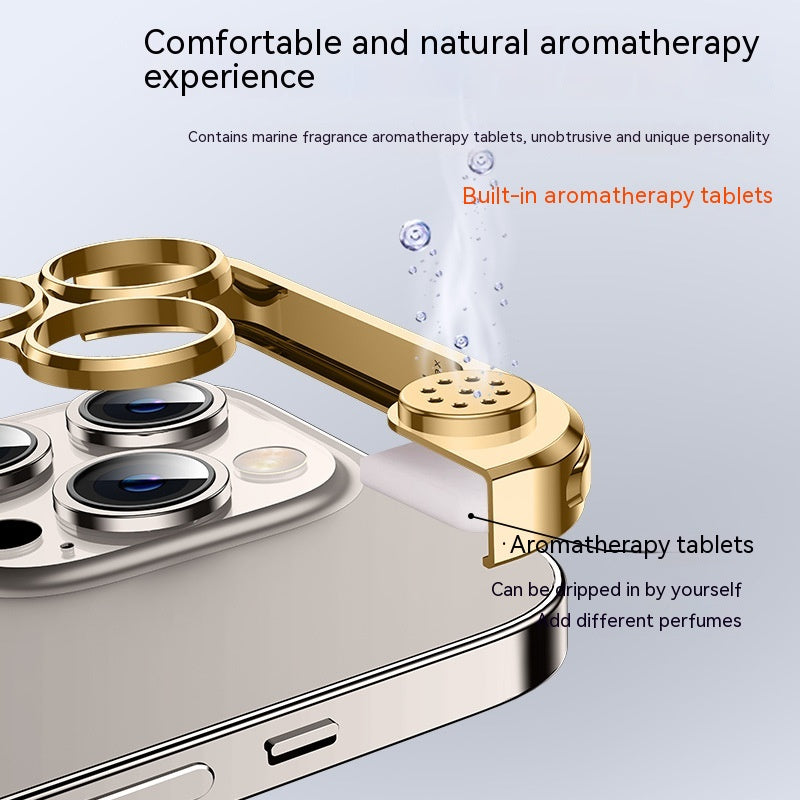 Cas de téléphone universel applicable Cas de téléphone mobile Aromathérapie métal