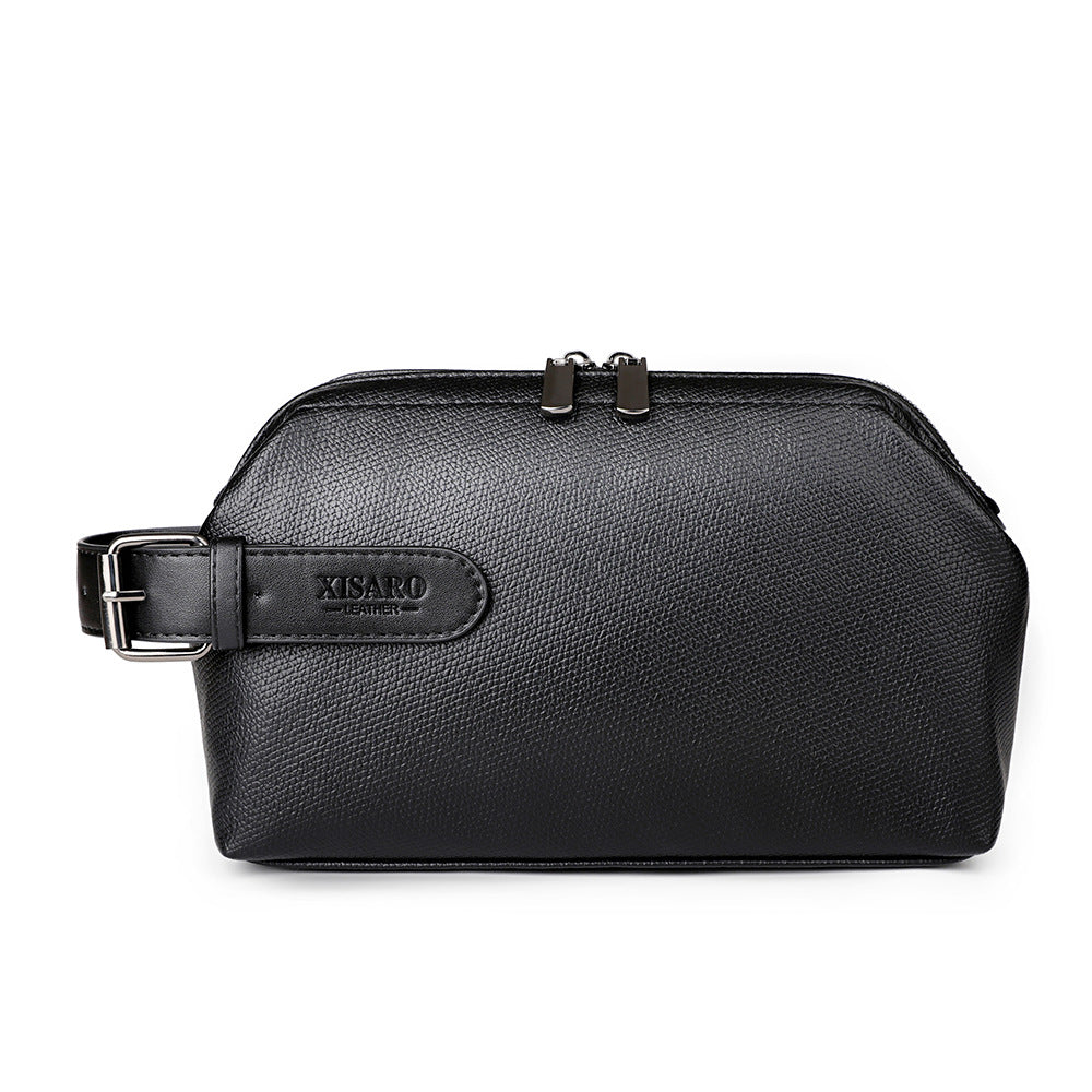 Sac à main en cuir souple pour hommes occasionnel de grande capacité