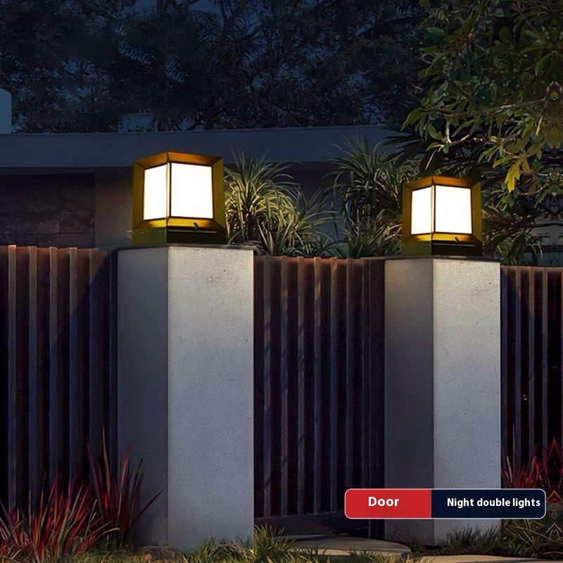 Lampe Pilier Mur extérieur Lampe de jardin imperméable