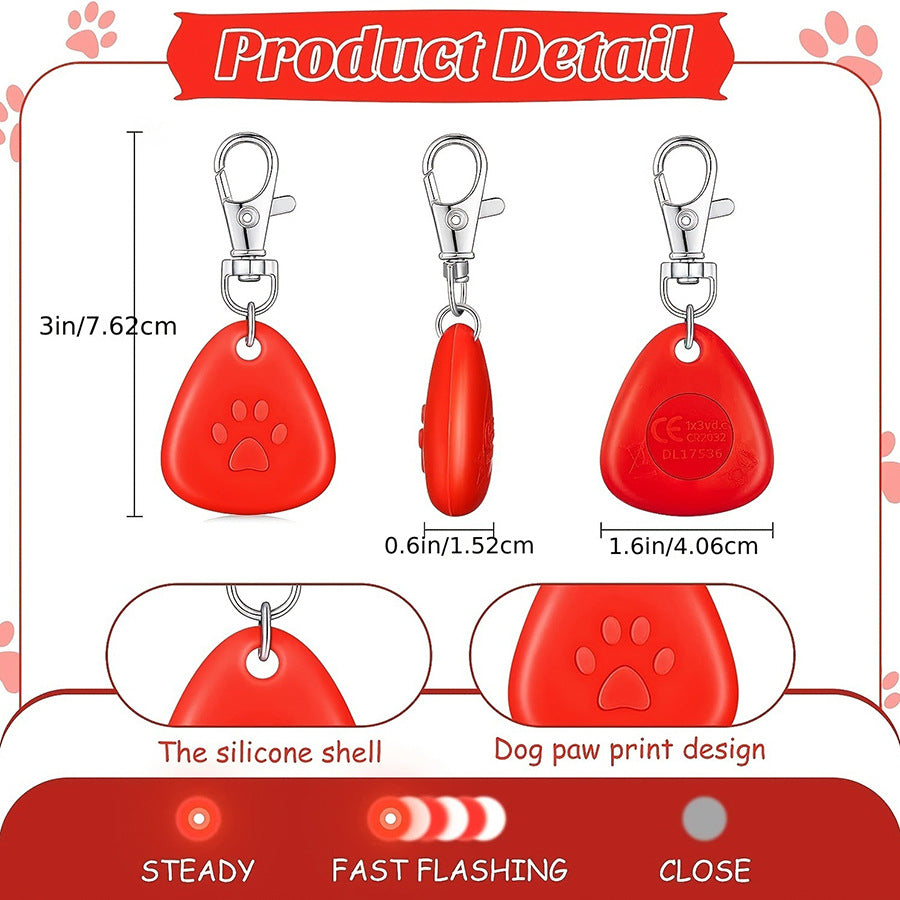 Silicone Pet Pendentif lumineux pour le chien de nuit marche dehors