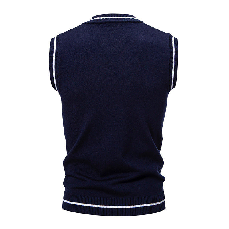 AutomneHiver Hommes Mode tendance Vest Chandails