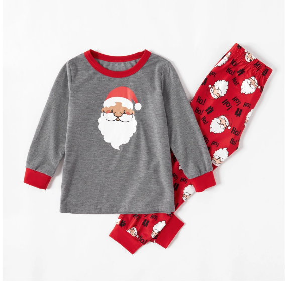 Jeu de pyjama à manches longues imprimé de Noël