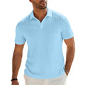 Magasin Indépendant Été Hommes Texturé Vertical Stripe Polo