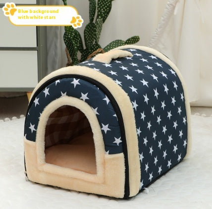 Poignée portative Pet Bed Petit et moyen lit chaud Kennel