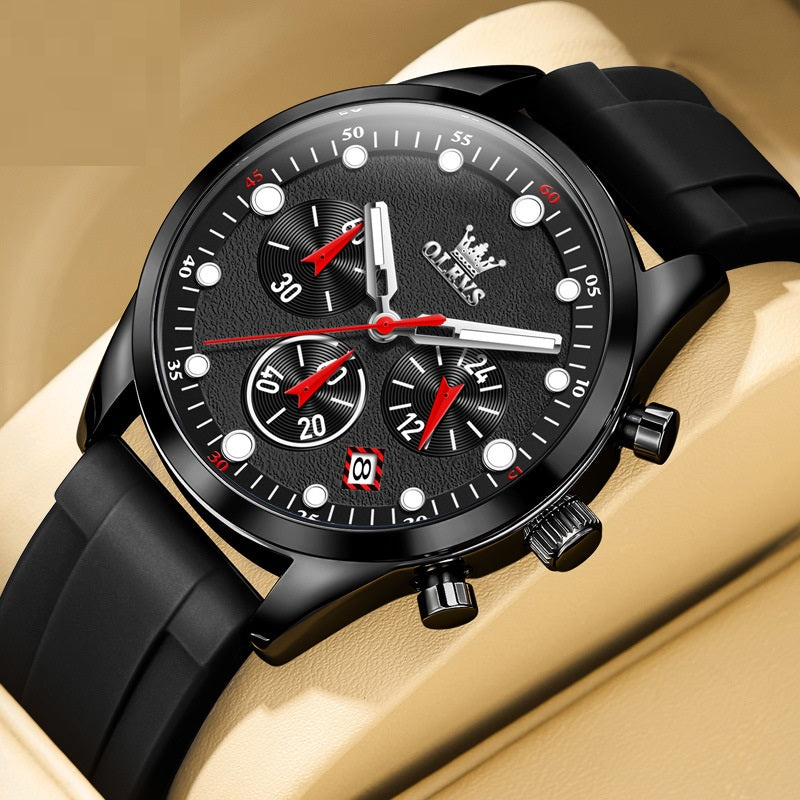Montre Quartz multifonctionnelle pour homme