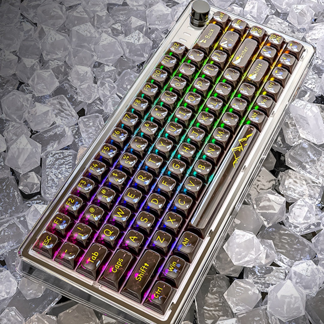Shark d'attaque K75RGB Bouchon de joint transparent Bluetooth mécanique sans fil