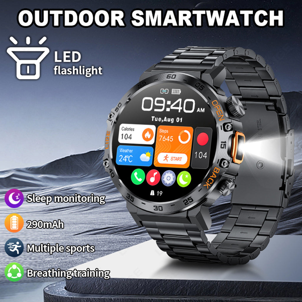 Smartwatch avec fréquence cardiaque Pression artérielle Bluetooth Appel et personnalisation