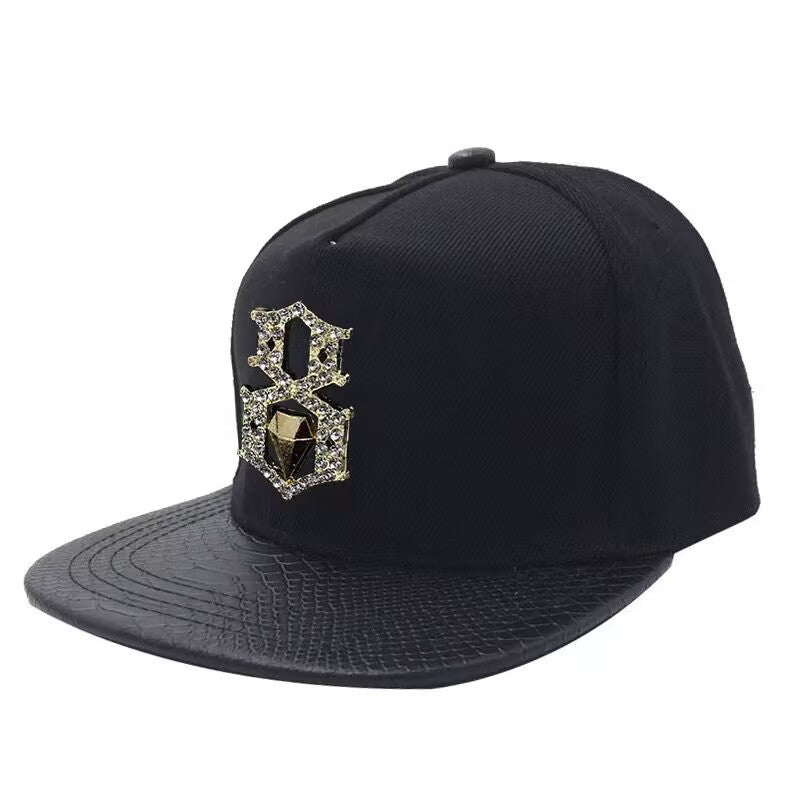 Casquette de baseball en cuir PU pour hommes