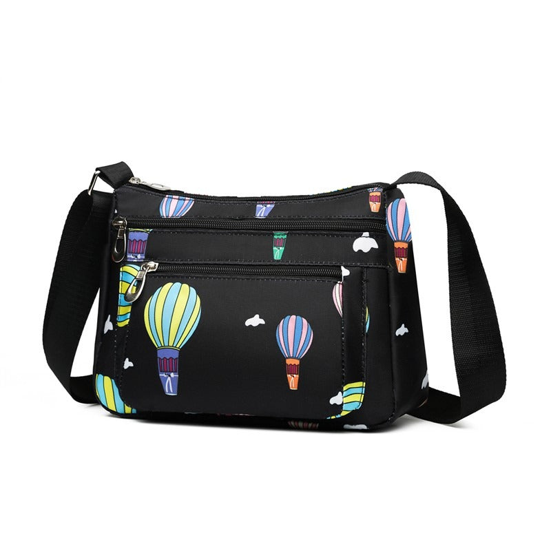 Seulement auto-pickup-- Mode Moyen-âge et les femmes âgées Casual Nylon Oxford Crossbody Ba