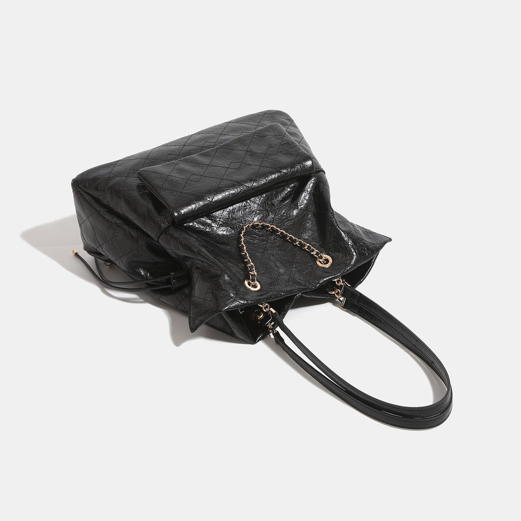 Sac à dos en cuir craqué à l'huile pour femmes