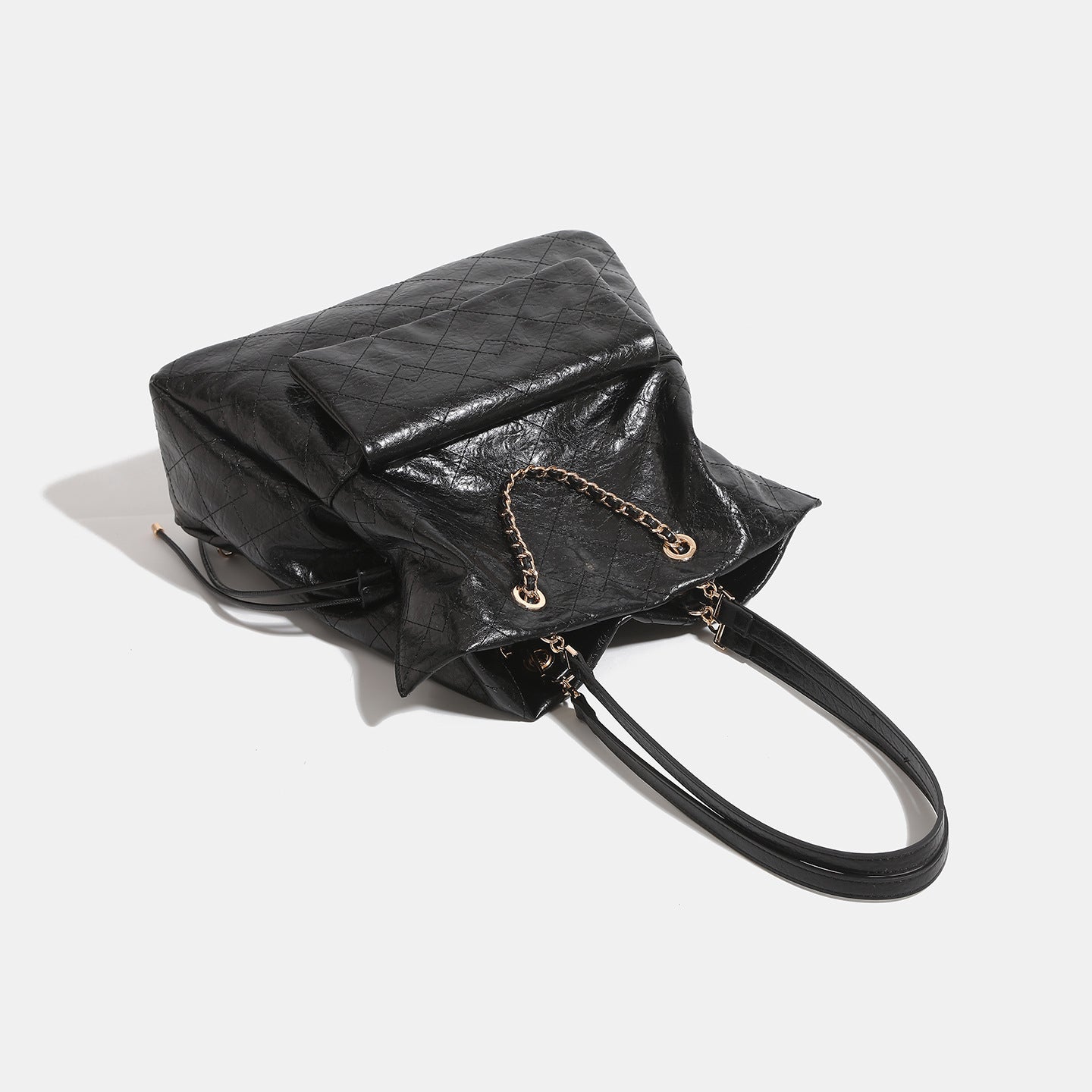 Sac à dos en cuir craqué à l'huile pour femmes