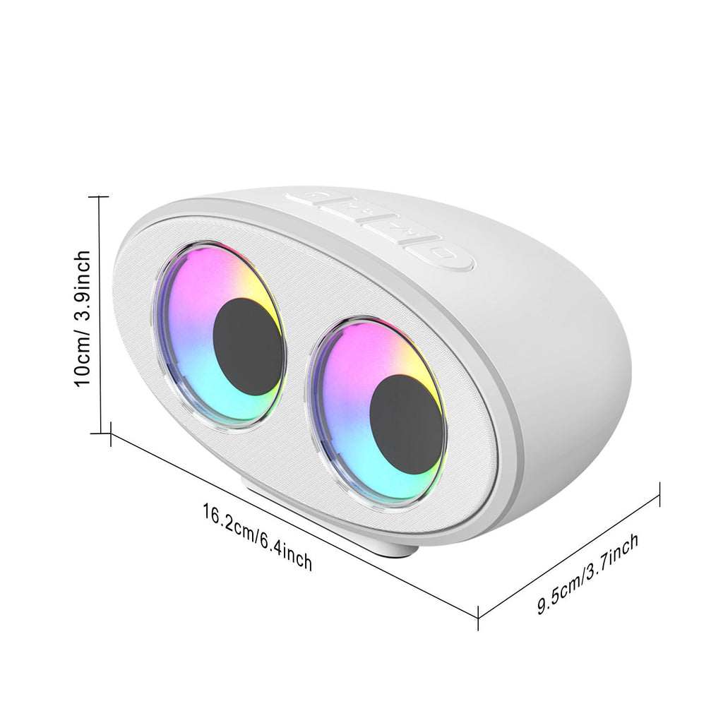 Cartoon Eye Bluetooth Haut-parleur blanc bruit RGB effet de lumière coloré