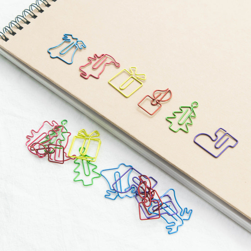 Noël Creative spécial en forme de clips de papier couleur 18 pièces